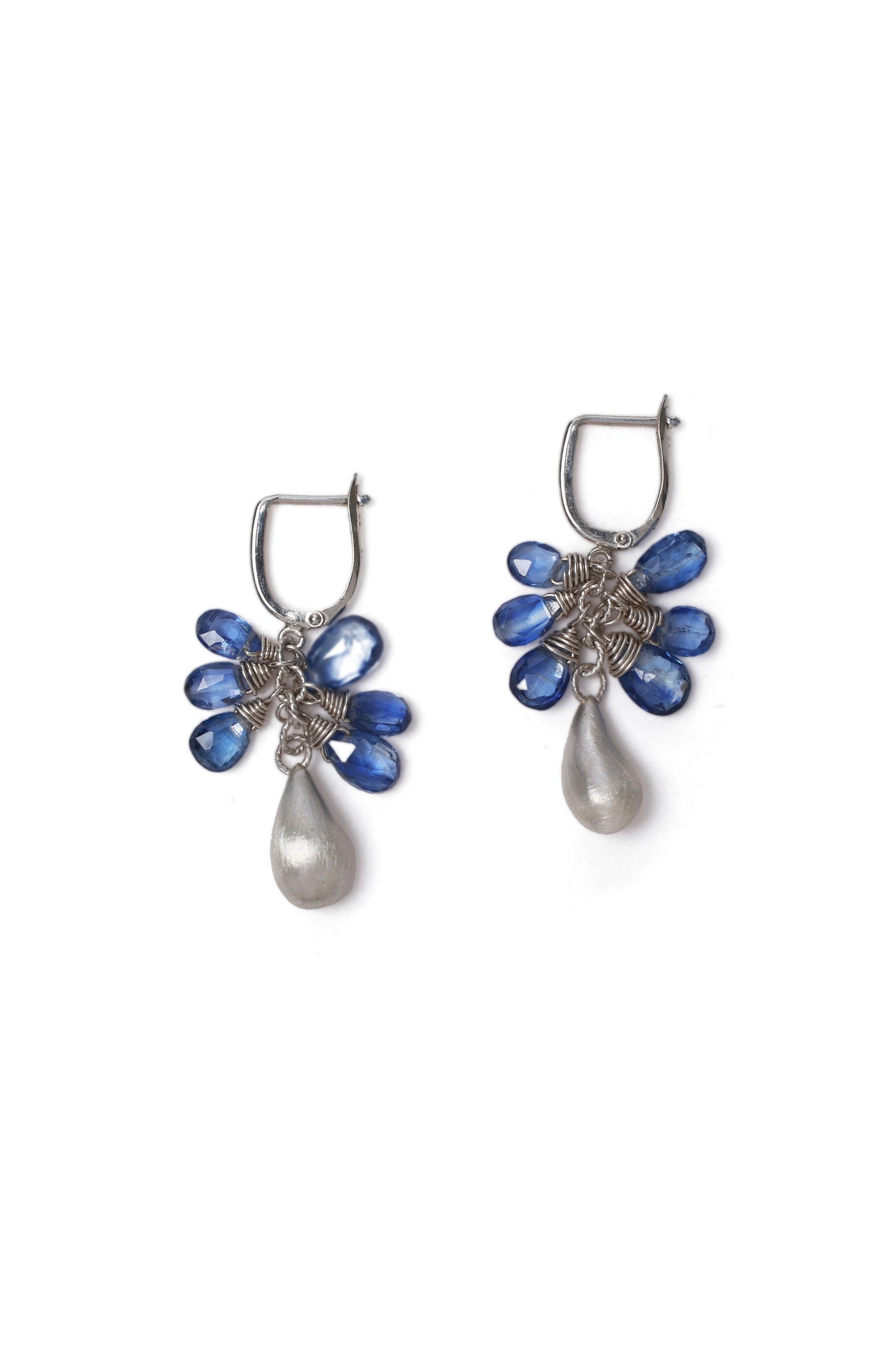 Redwood Raindrop Earrings with Kyanite