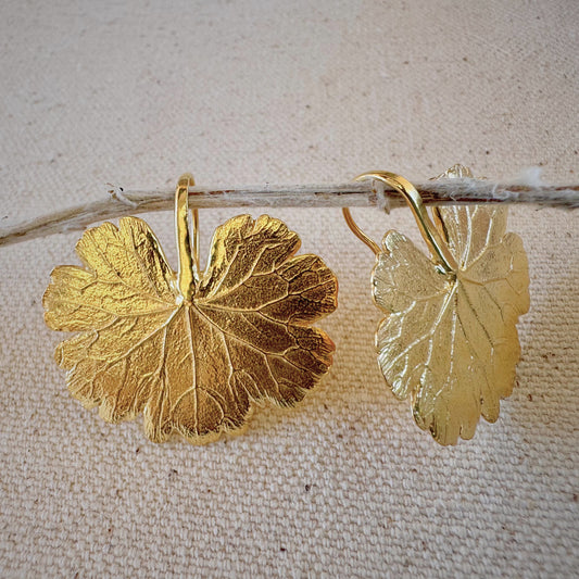 Gernamium Leaf Earring