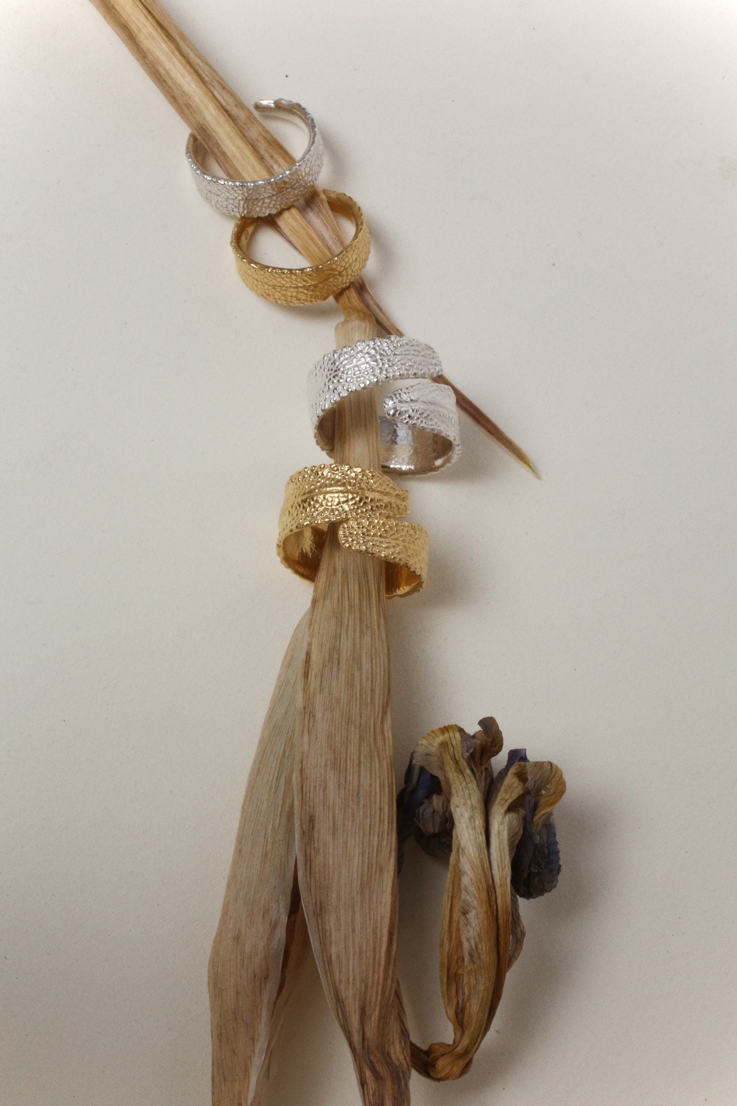 Sage Leaf Bypass Ring