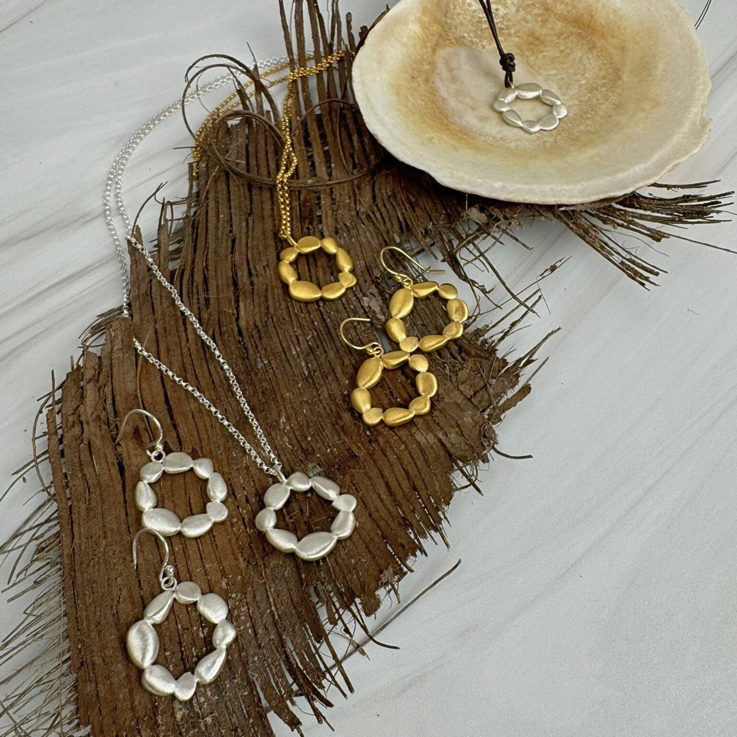 Eternity Pebble Earrings