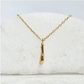 Wildfire Vertical Bar Gold Pendant