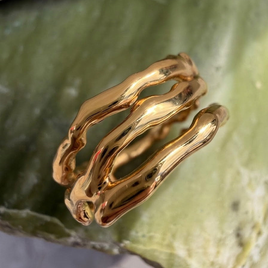 Wildfire Triple Ring Band