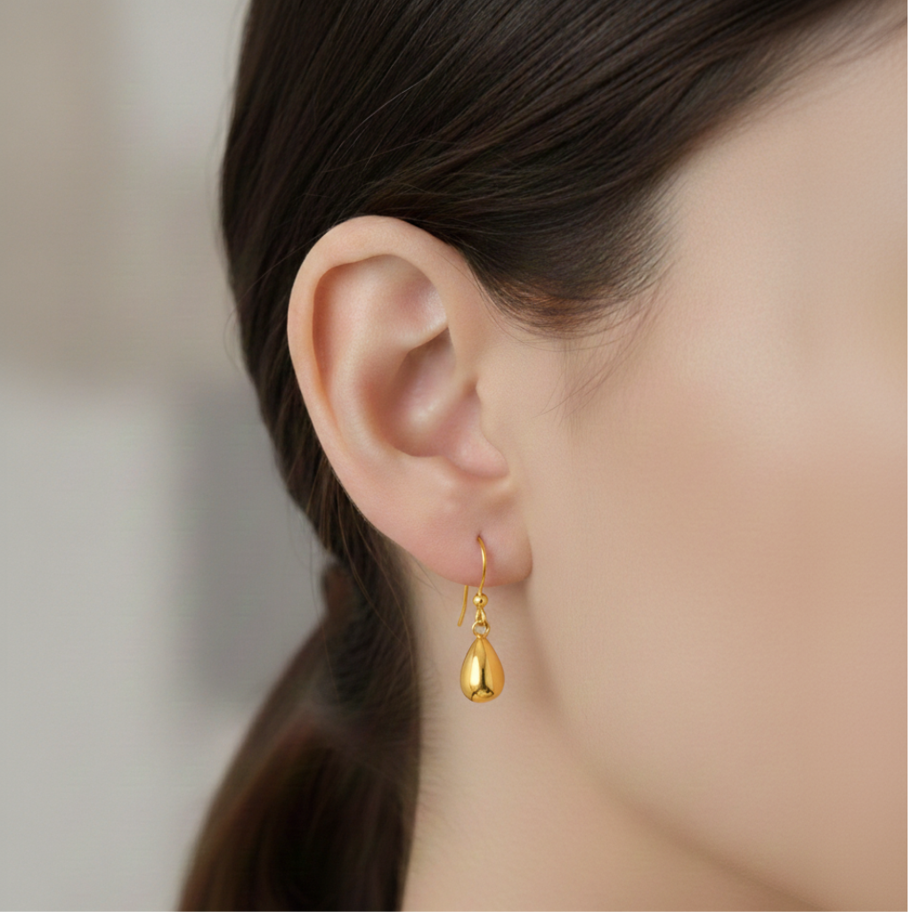 Redwood Raindrop Dangle Earrings