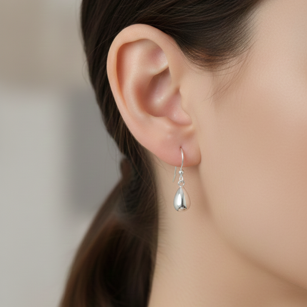 Redwood Raindrop Dangle Earrings