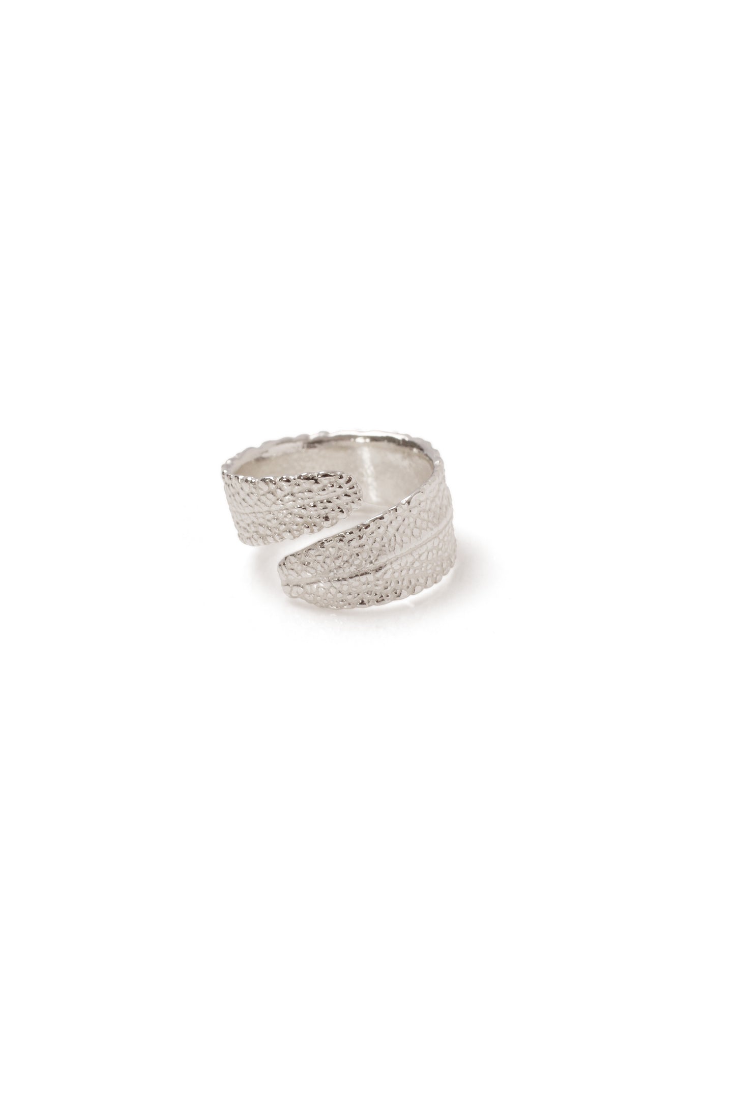 Lavendar Leaf Bypass Ring