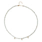 18 KT Gold Triple Diamond Clover Turquoise Necklace
