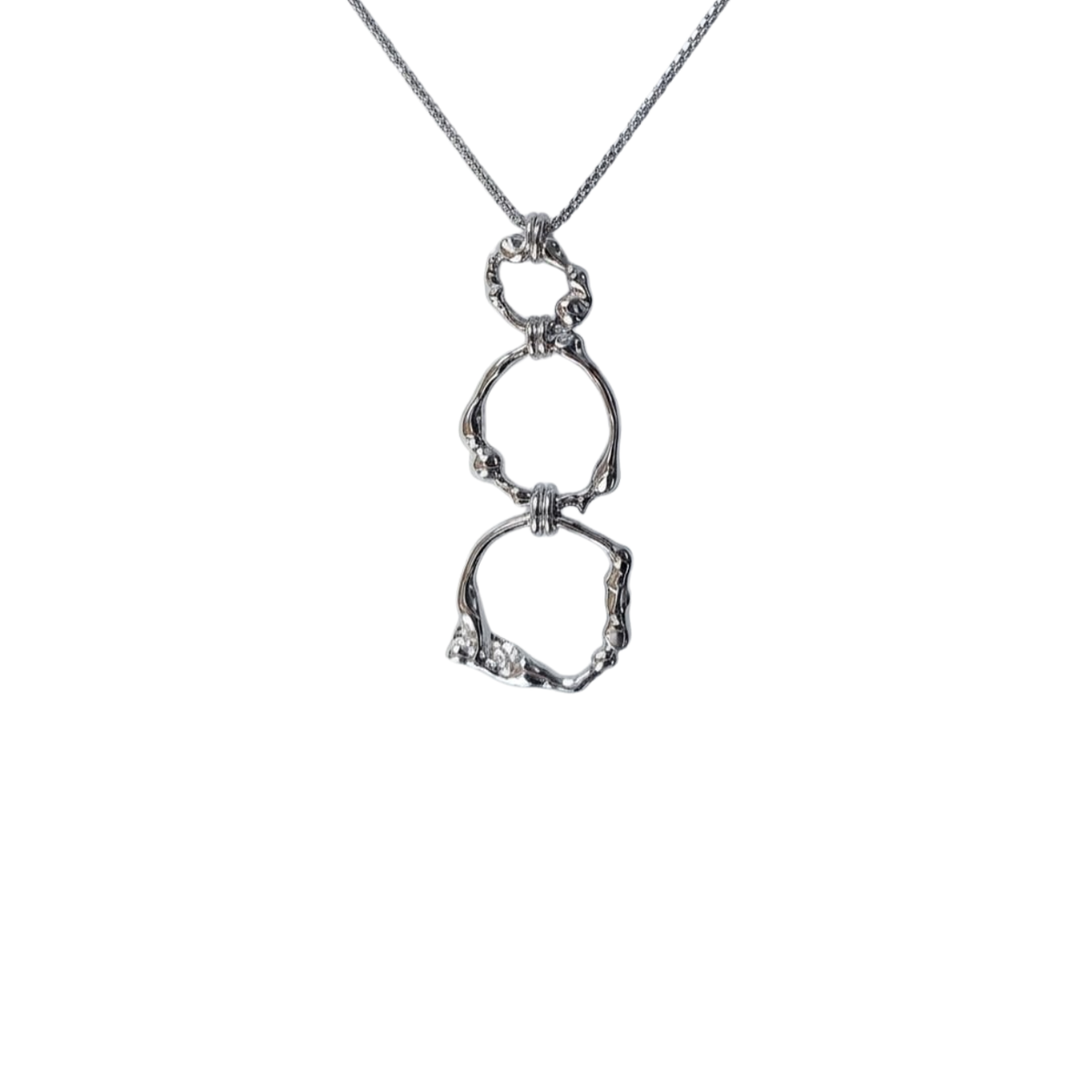 Wildfire 3 Circle Pendant Necklace