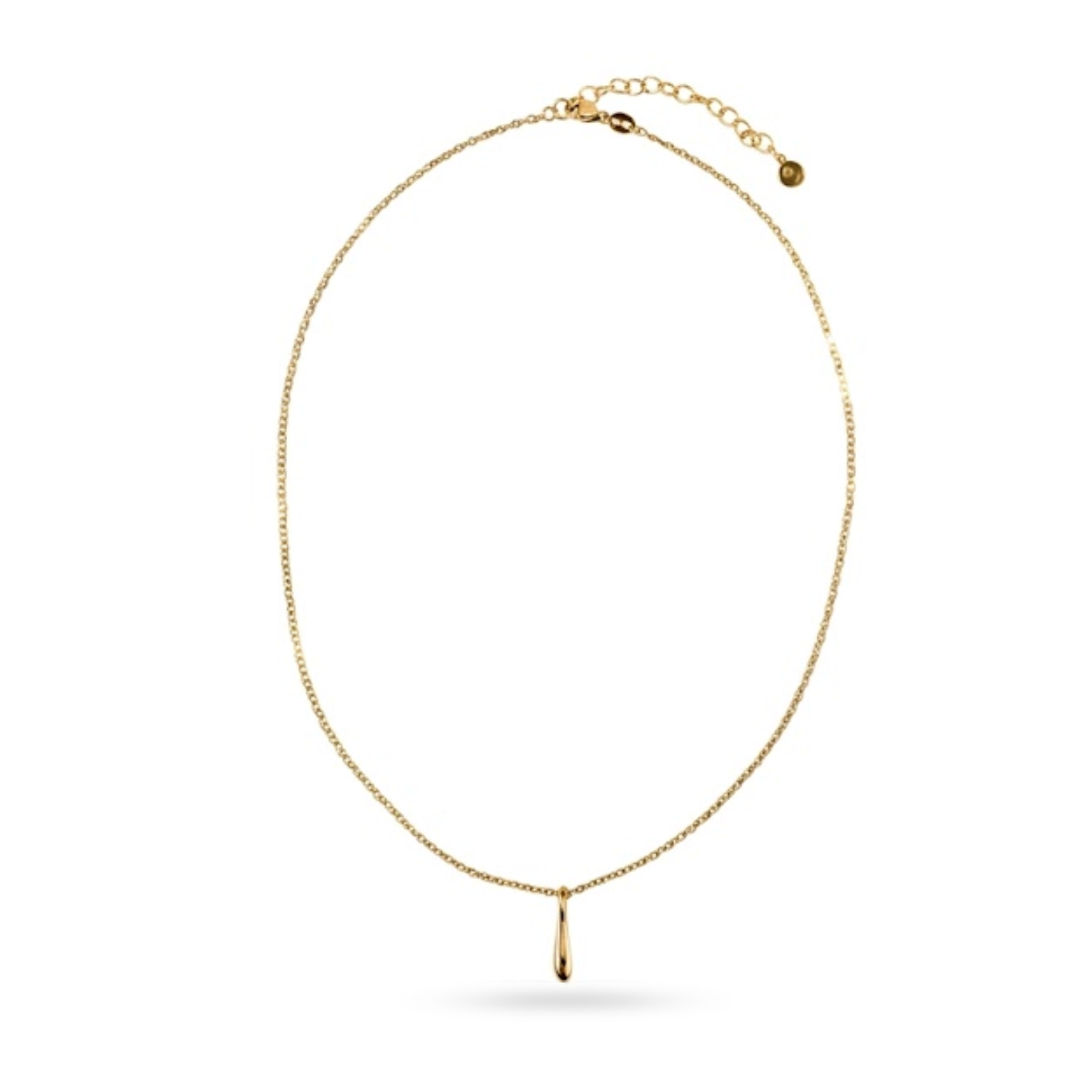 Wildfire Vertical Bar Gold Pendant