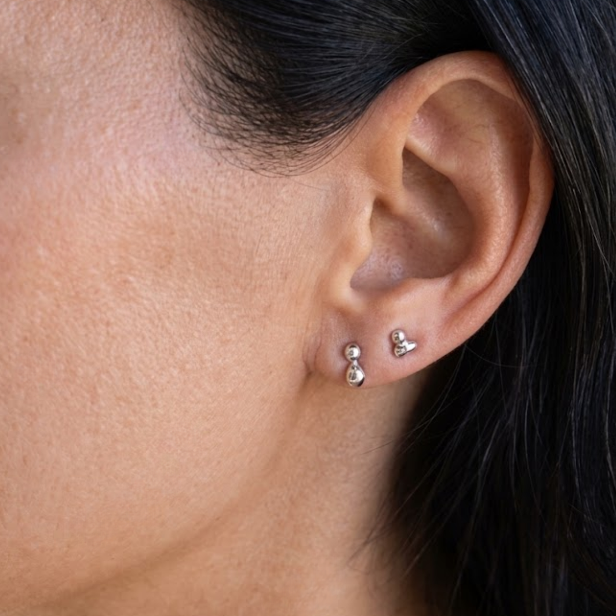 Wildfire Silver Studs Earrings