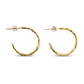 Wildfire Gold Plated Hoop Earrings - Medium