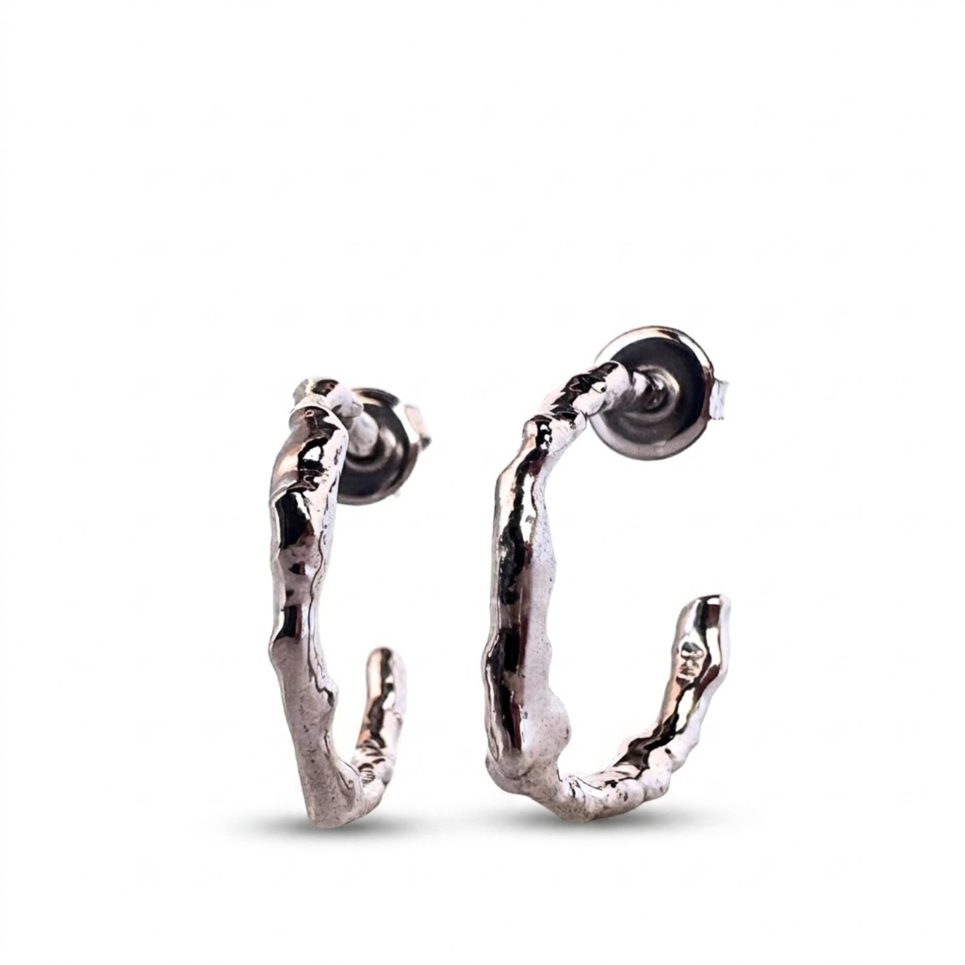 Wildfire Silver Hoop Earrings - Small