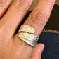 Sage Leaf Bypass Ring