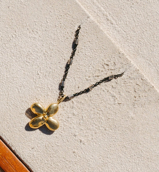 Small Pebble Flower Pendant