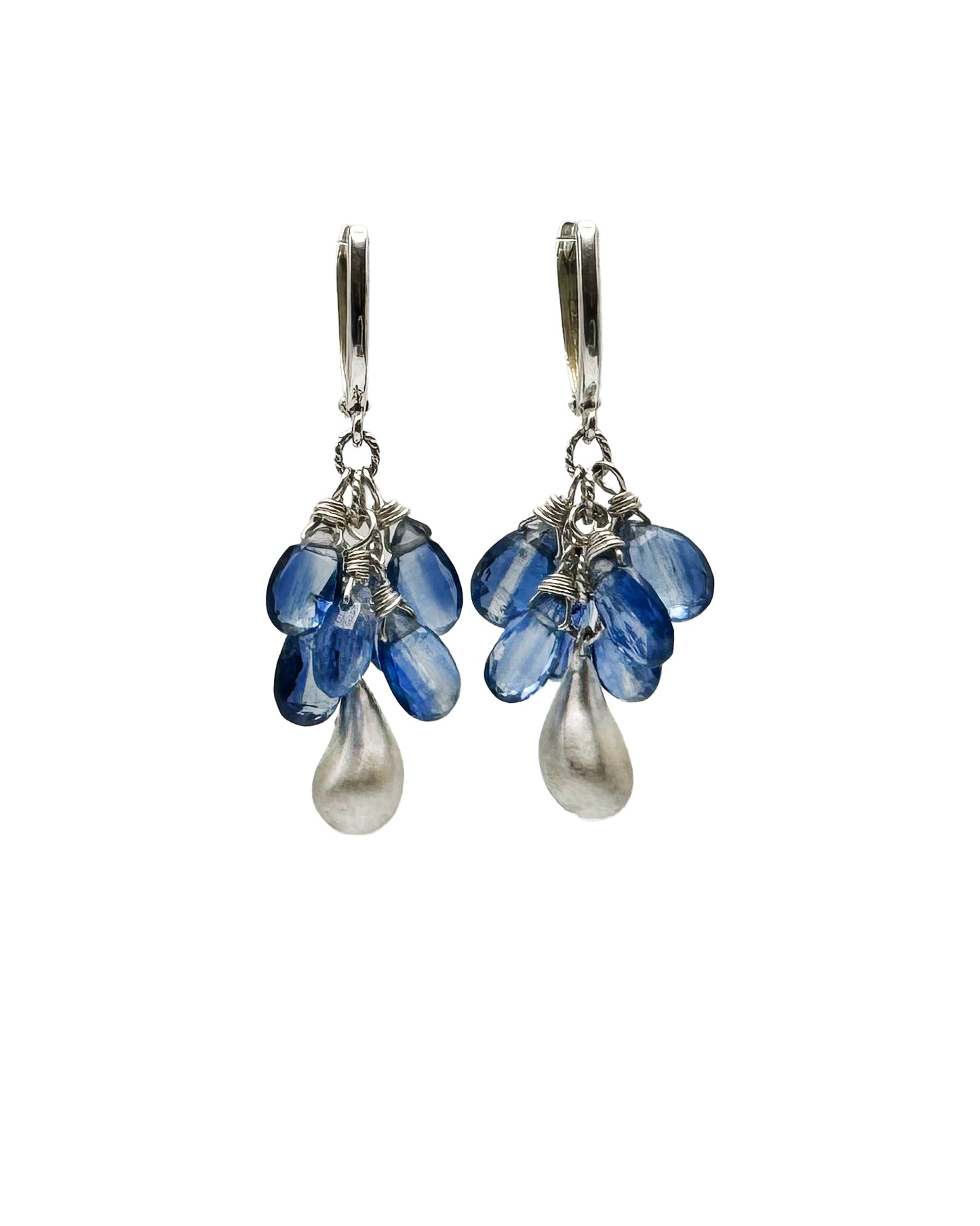 Kyanite and Raindrop Earrings