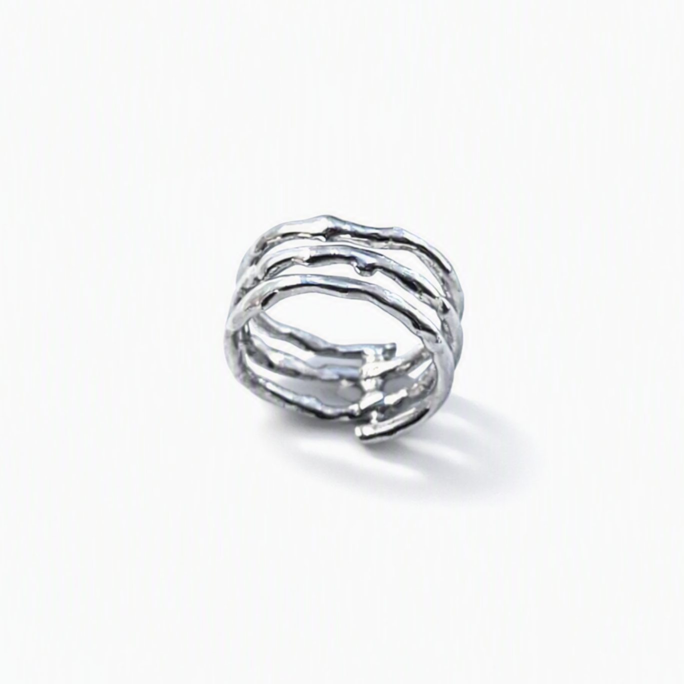 Wildfire Triple Ring Band Silver
