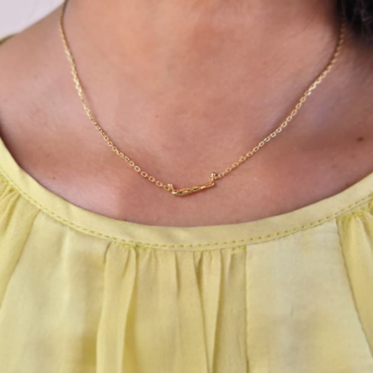 Wildfire Gold Bar Necklace