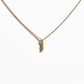 Wildfire Vertical Bar Gold Pendant